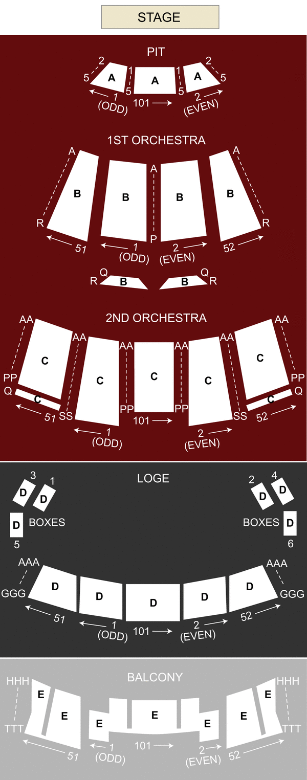 Moran Theater Seating Chart