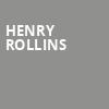 Henry Rollins, Ponte Vedra Concert Hall, Jacksonville